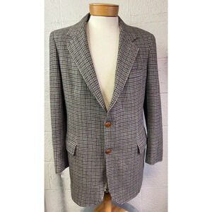 Vintage Pendleton Mens Blazer 42L Wool Tweed Made In USA Outdoor Rockabilly